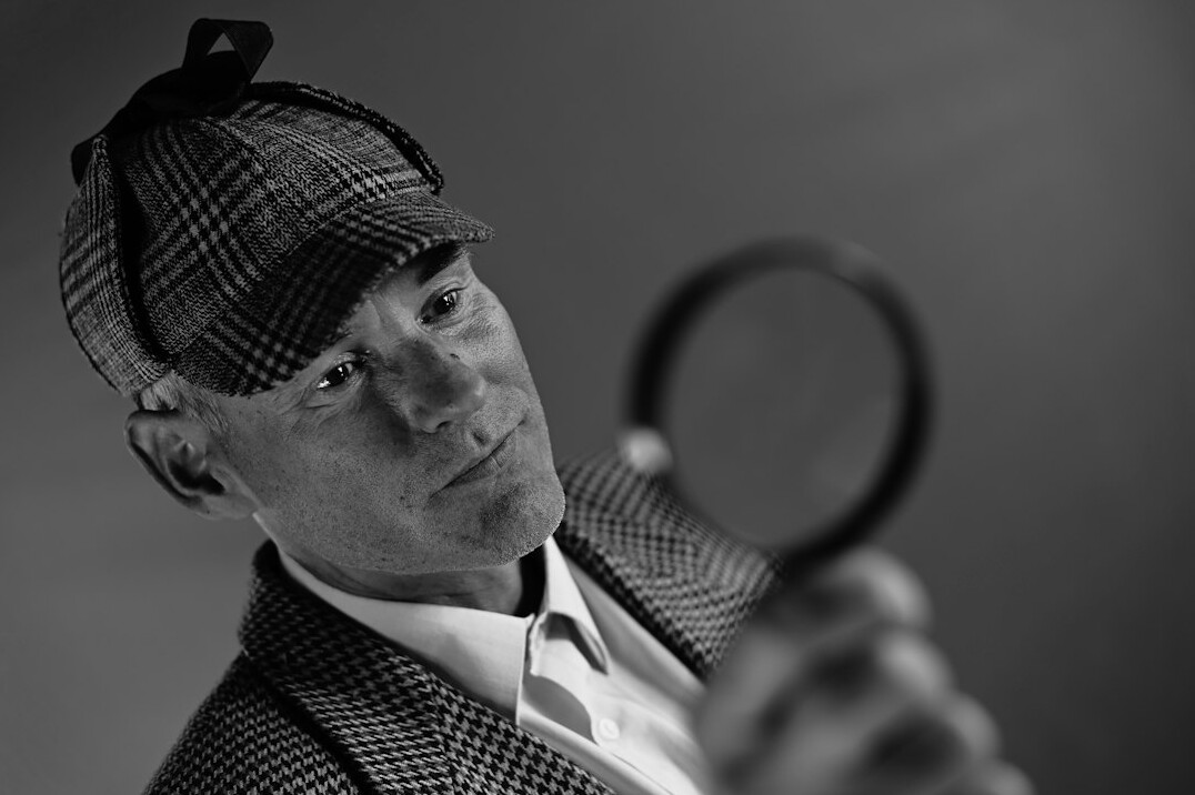 detective reviewing footage